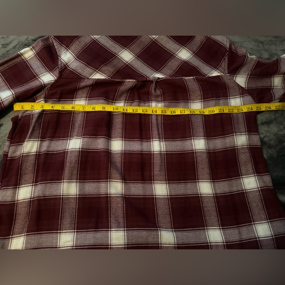 Arizona Jeans Company Red White Comfy Oversized Fall Flannel Size XXL - Picture 10 of 11